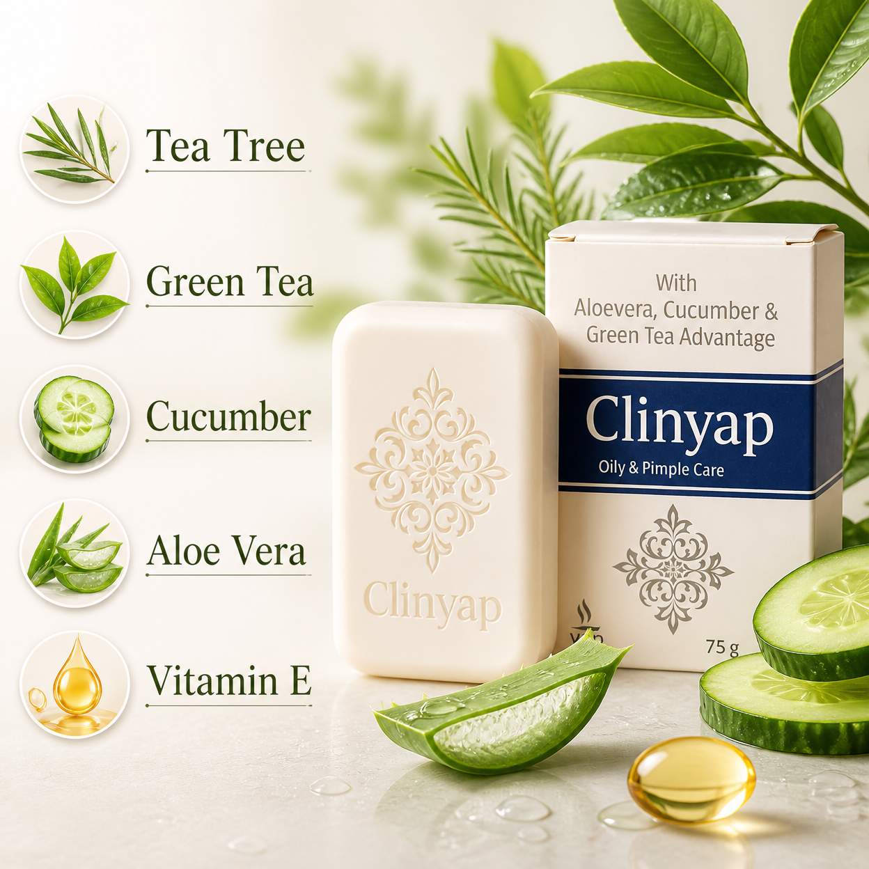 CLINYAP SOAP ingredients text visual