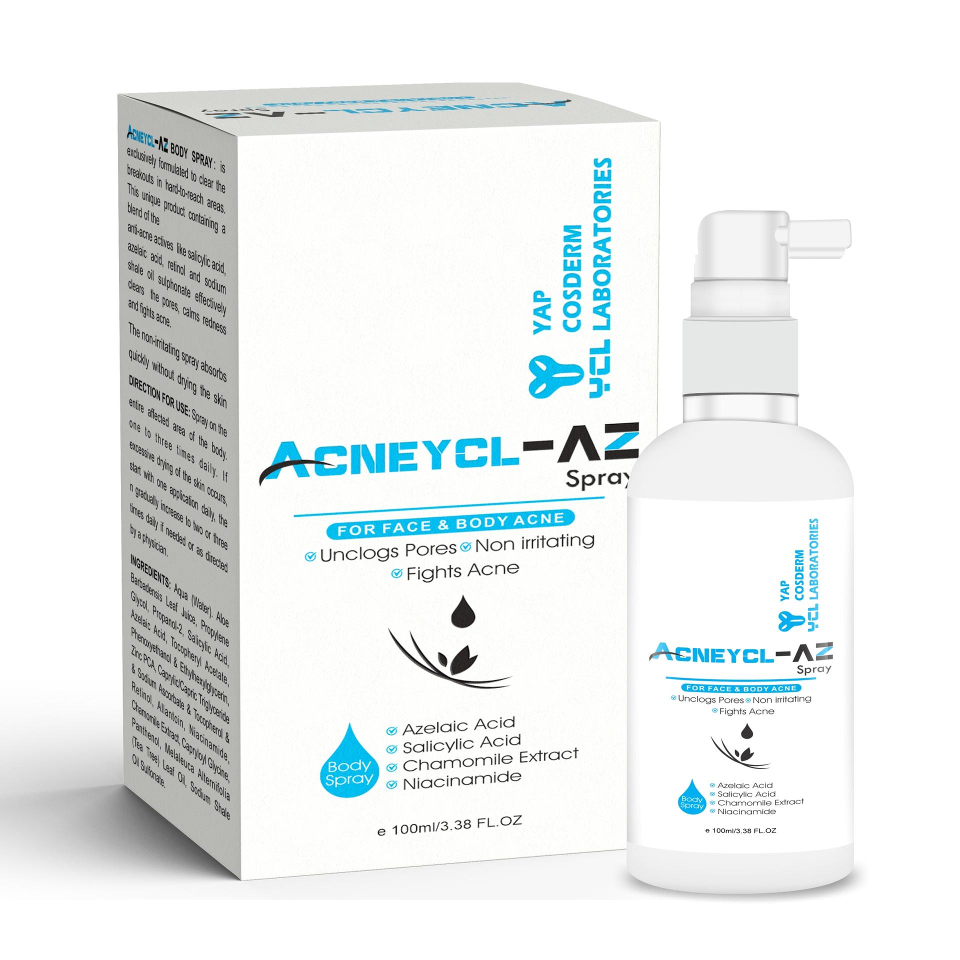 Acneycl-Az Spray Lotion