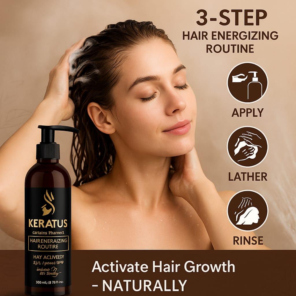 Keratus Caffiene Shampoo - Image 3