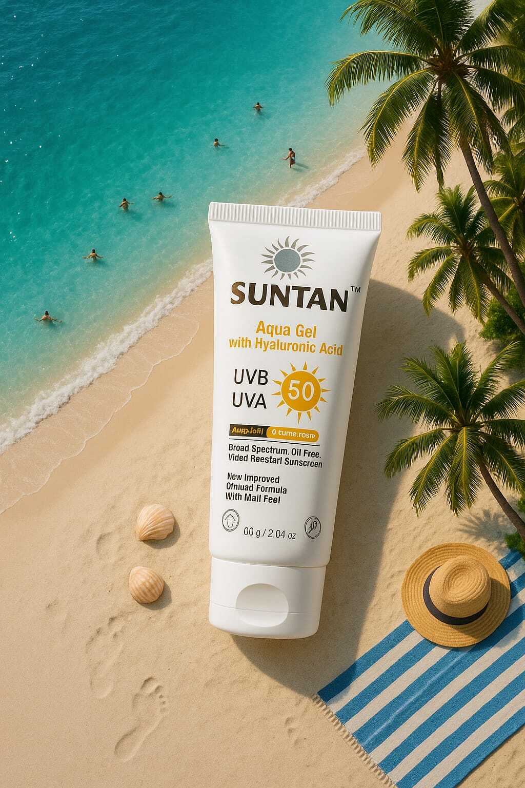Suntan Aqua Gel Sunscreen With Spf 50  Pa++++ - Image 3